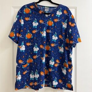 Cookie Monster Scrub top